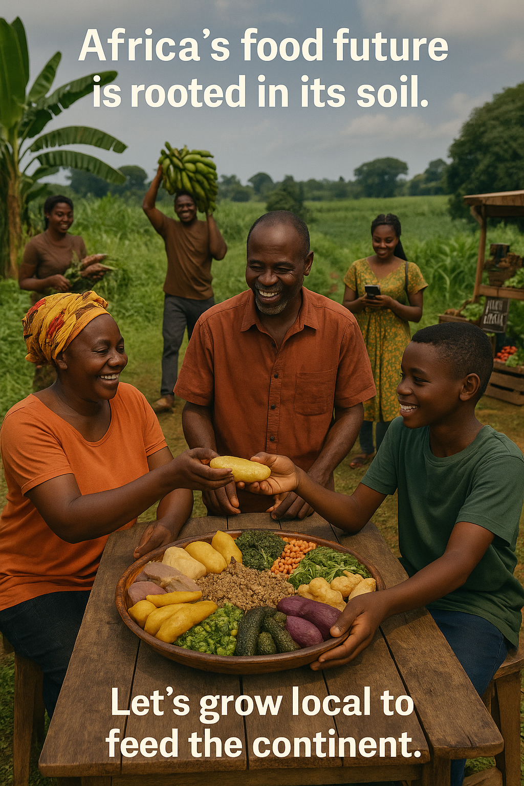 Strenghtening food security in African through Local food crop production