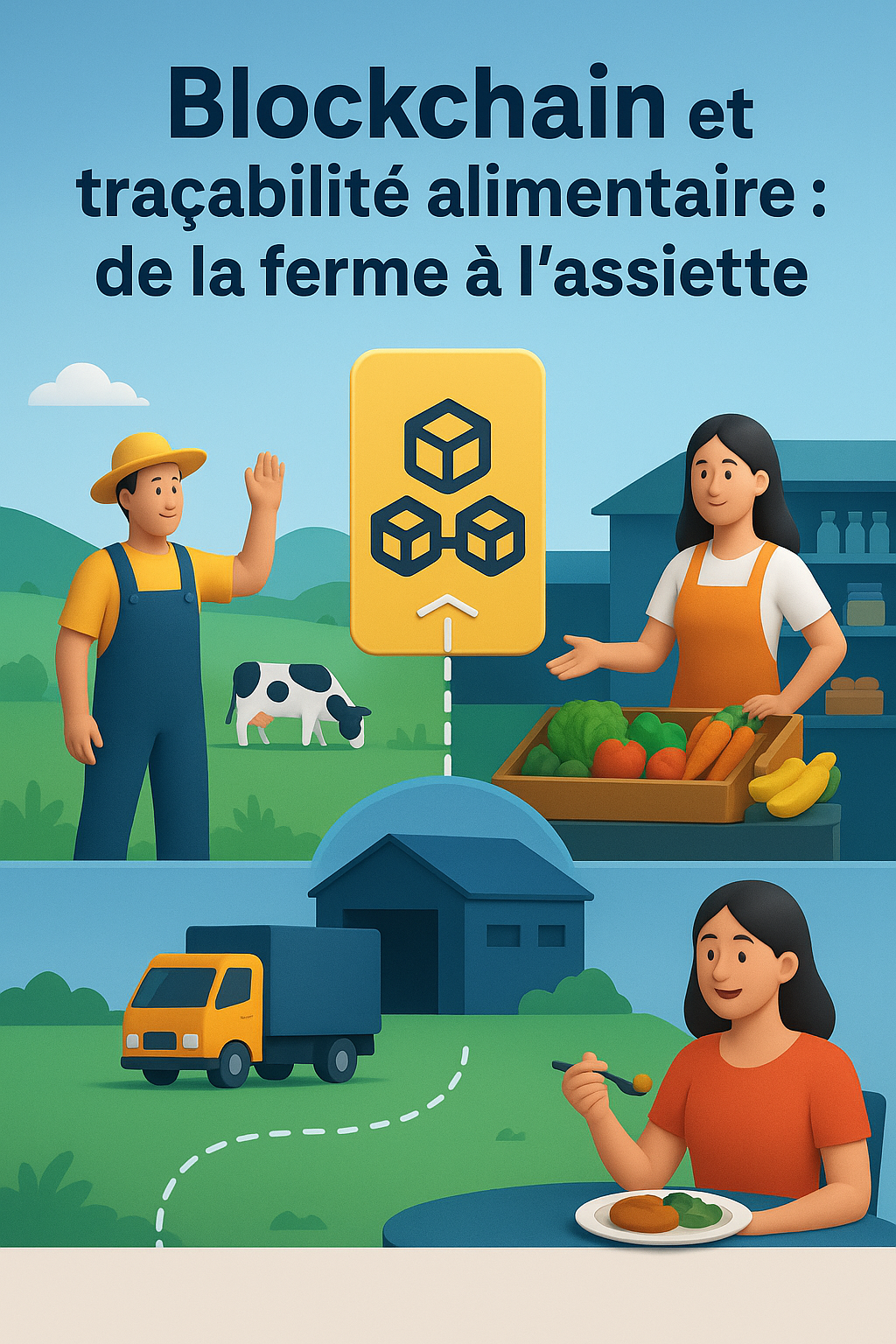 Blockchain dans la traçabilité alimentaire : De la ferme à l’assiette